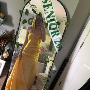 May Queen Yellow Maxi Dress